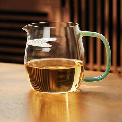 禾器月牙公道杯玻璃茶漏一体过滤分茶器泡茶杯大容量壶澄然煮茶器