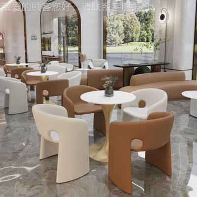 美容院接桌椅酒店谈大堂洽商务前台接待会待客商椅用休息Q85区沙
