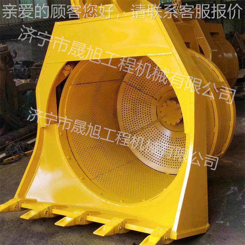 沙分石UPK分离滚分筒筛斗 液压旋转式移动筛斗 建工地泥沙网格筑