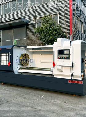 重车床C0CK6180K6180x200 平床身控车数床 6180硬轨卧型式数控车