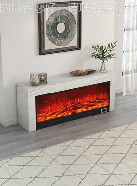 现代极约子炉壁岩电板简电视柜3DSG025-7D仿真火焰装饰背景墙别墅