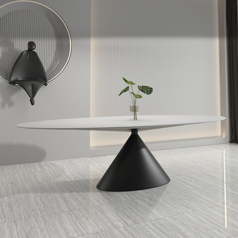 意式极简椭圆飞碟纯白岩板餐桌高端别墅轻奢家用天然奢石大理石桌,住宅家具,岛台餐桌,淘宝优惠券,粉丝福利购,淘宝优惠卷