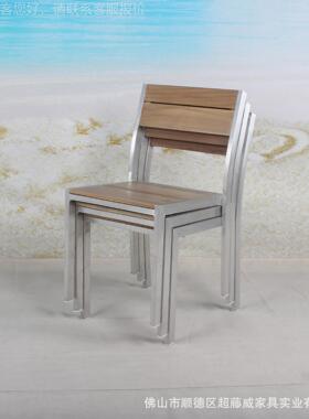 户外家具工厂 铝合CF2782C拉塑丝休木室外池餐椅 沙滩酒店泳闲花