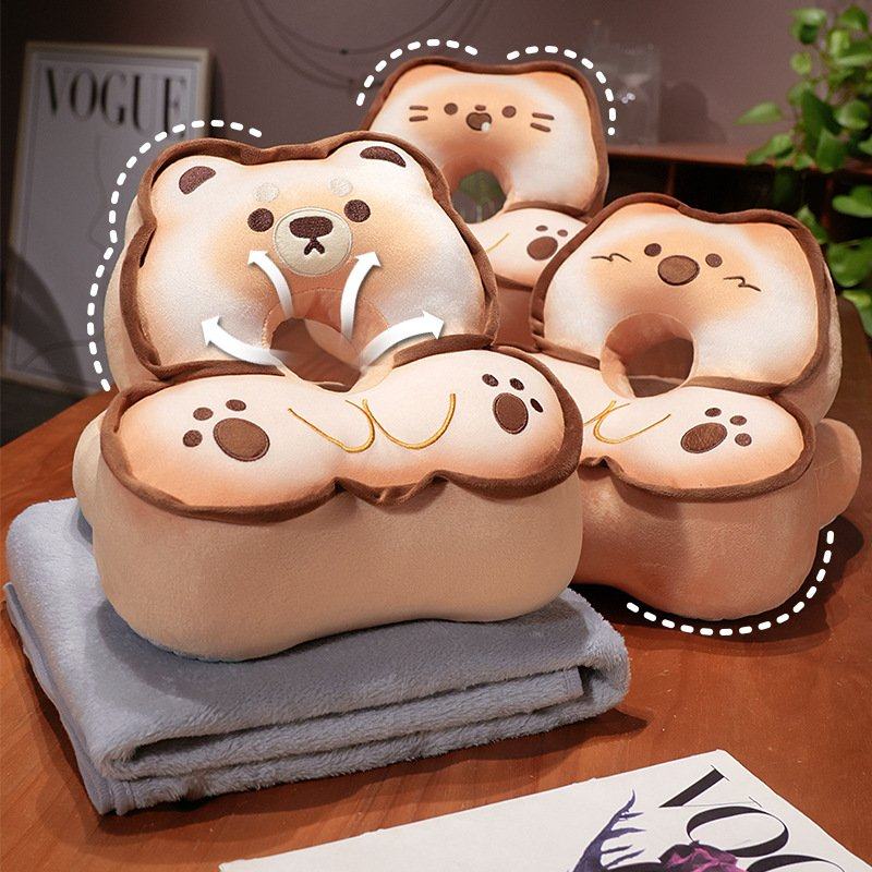 儿童午睡枕趴睡神器卡通夏季学生桌上午休枕趴睡抱枕小枕头带毯子