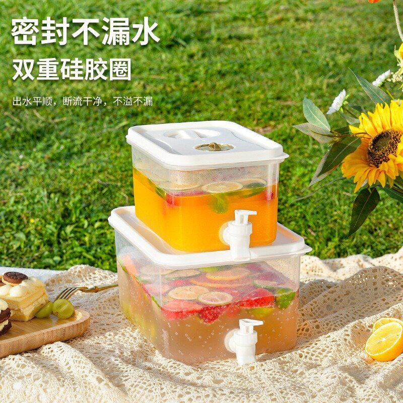 冰箱冷水壶带龙头大容量家用水壶夏耐高温茶壶柠檬水冷水桶凉水壶