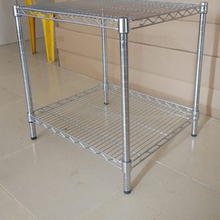 多功能置物架不锈钢色正方形铁架子收纳架35宽层架落地储物架简易