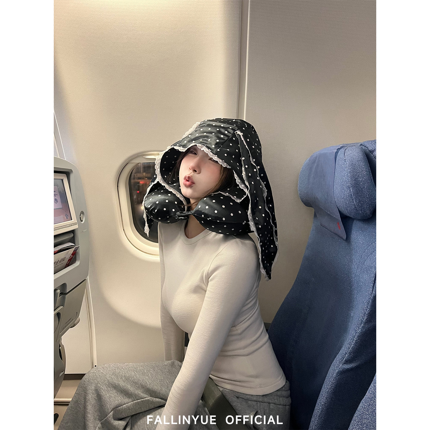 纯色美学糯糯圆领长袖抓绒打底