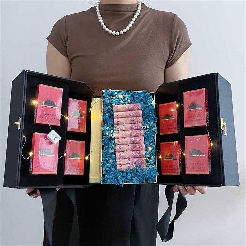 创意diy手工h礼物送男友老公生日惊喜实用高档香烟礼盒包装情人节