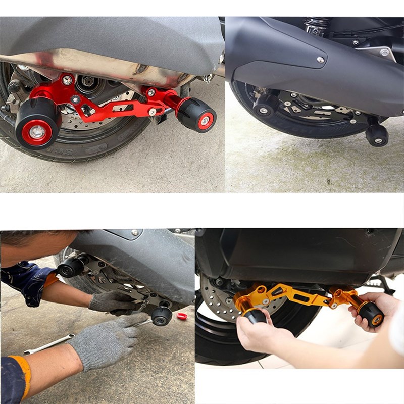 适用赛科龙RT250 改装排气管防摔H棒车身保护杠防摔防摔防护件