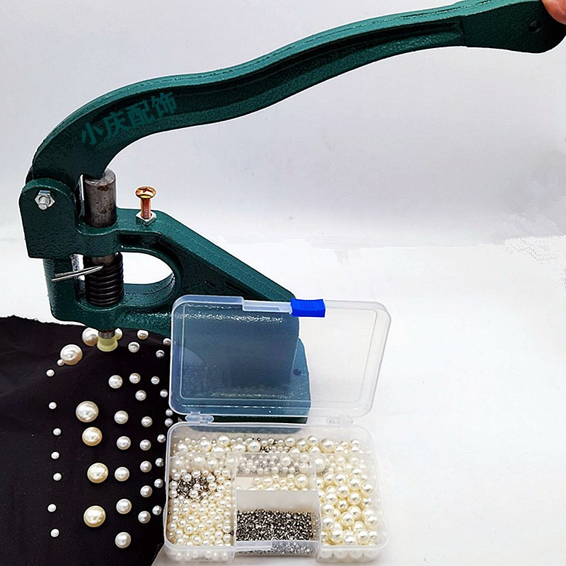 新款压扣机钉珠四爪扣订珠子工具 DIY衣服贴钻钉珠四合扣打孔