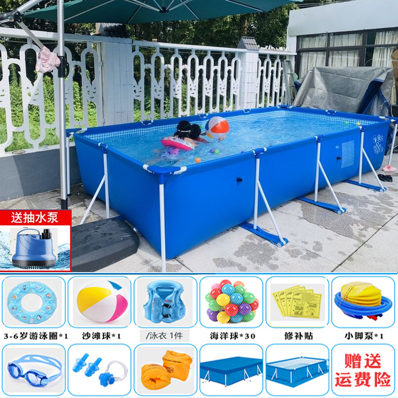 大型成人游泳池家用儿童泳池大号免充气户外折叠加厚室外支架水池
