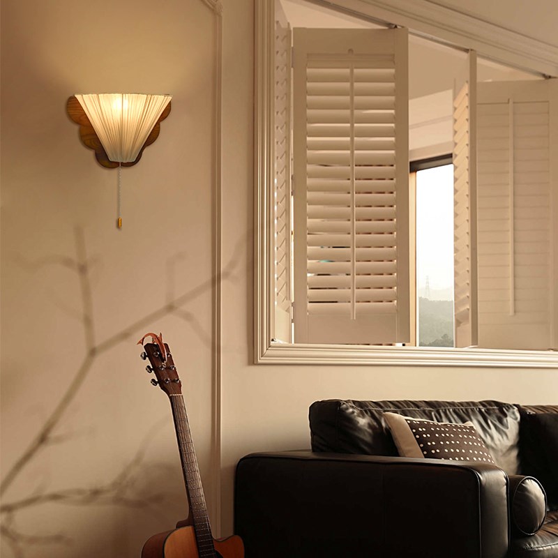 旭呈法式复古壁灯卧室床头门口过道楼梯灯中古风沙发客厅背景墙灯