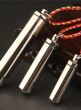 时尚大容量不锈钢空心可打开嘎乌盒项链吊坠楞严咒挂件男女士饰品