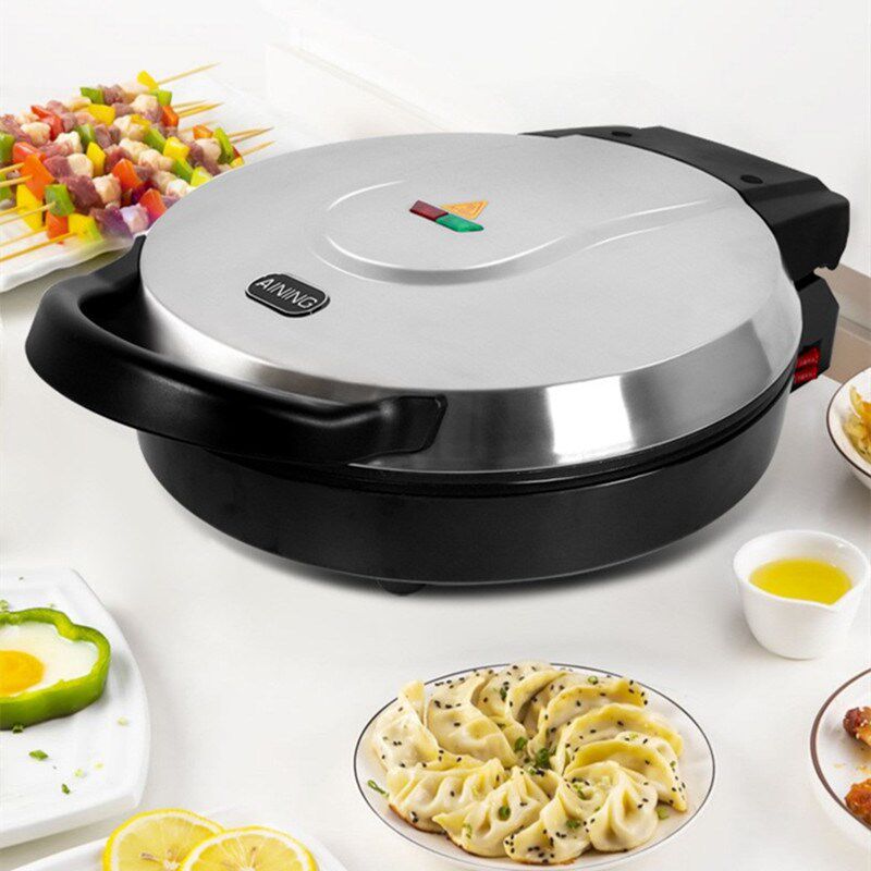 爱宁电饼铛双面加热大号家用40煎饼机煎锅商用电烤盘不粘锅披萨锅