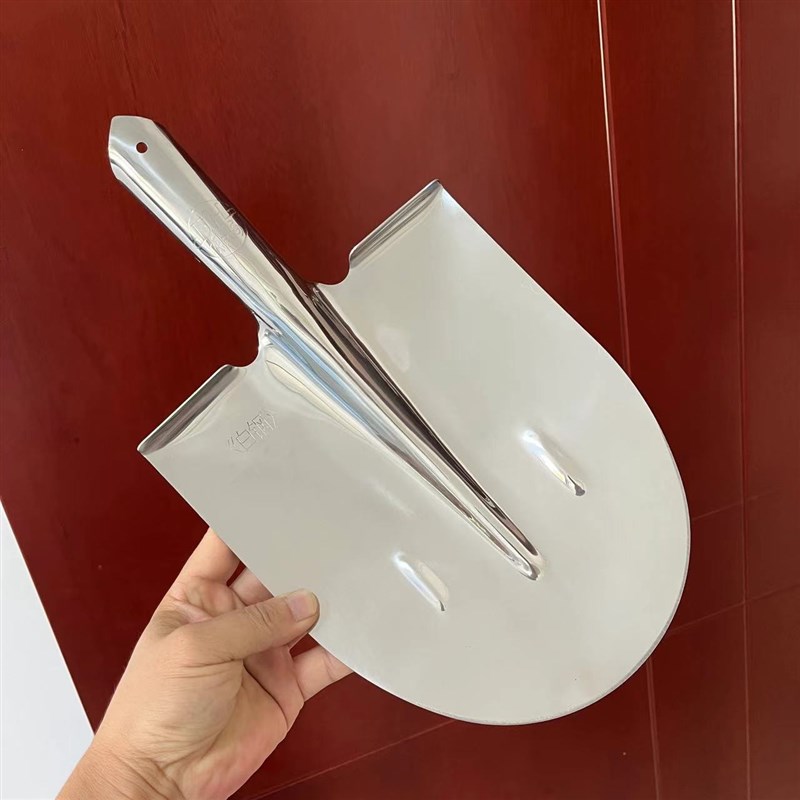 420不锈钢锹水田专用铁锹高硬度农用家用挖土锹镜面抛光不沾泥