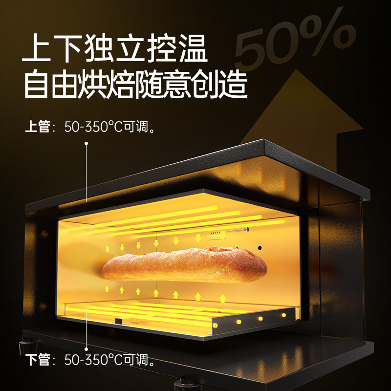 新艾瑞斯烤箱商用二层二盘三层六盘平炉烘焙大容量平炉电烤箱