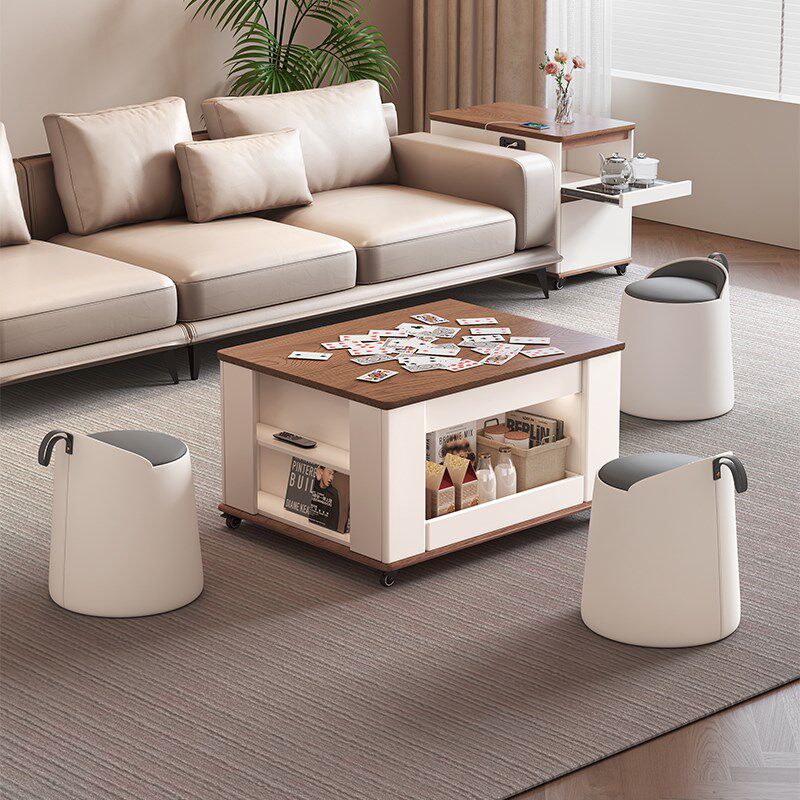 现代简约风格茶几可移动伸缩烧水泡茶一体桌家用多功能客厅茶边柜