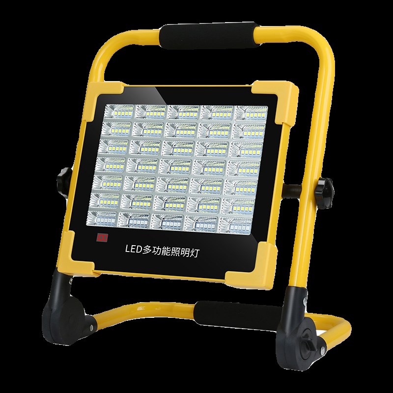折叠式充电投光灯户外工地照明工程施工室外应急便携手提强光超亮