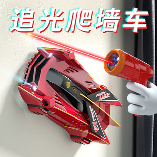 儿童遥控汽车四驱玩具赛车男孩遥控车光感追踪追光爬墙车攀爬爬行