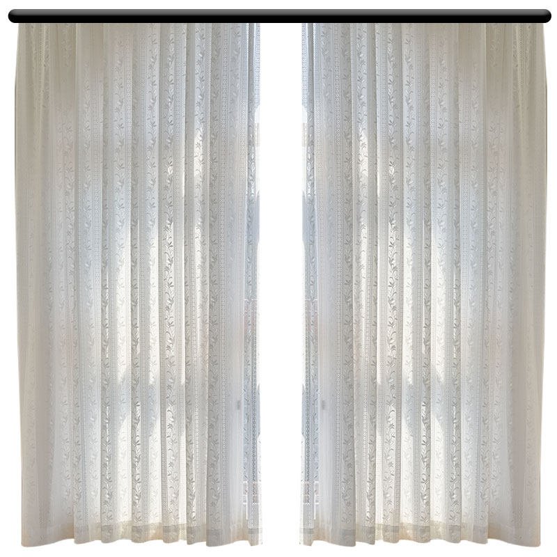 美式窗帘纱帘复古文艺小清新田园风窗纱飘窗阳台客厅高端白纱隔断