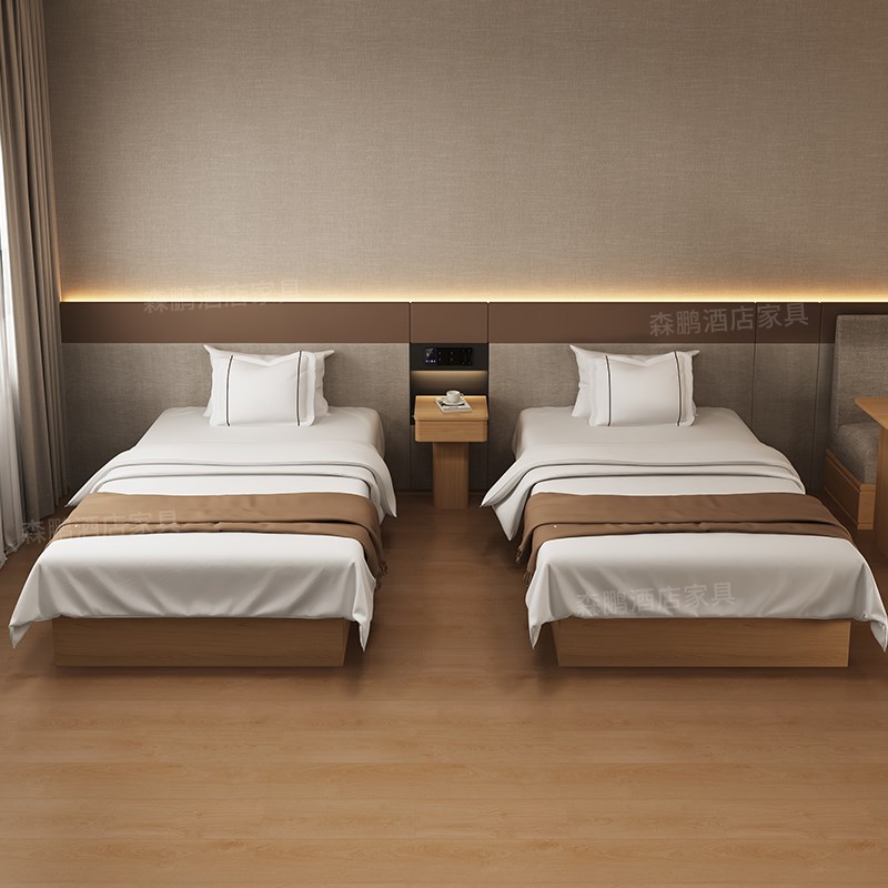 全季酒店家具标间全套快捷酒店家具床宾馆床标间全套家具可定制