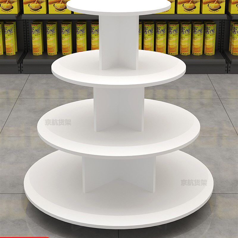 超市货架展示架饮料中岛展示柜文具货架流水台化妆品货架礼品展架