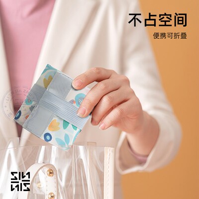 环保购物袋超时大荣狼收纳袋履行手提袋买菜包超轻便携式可折叠