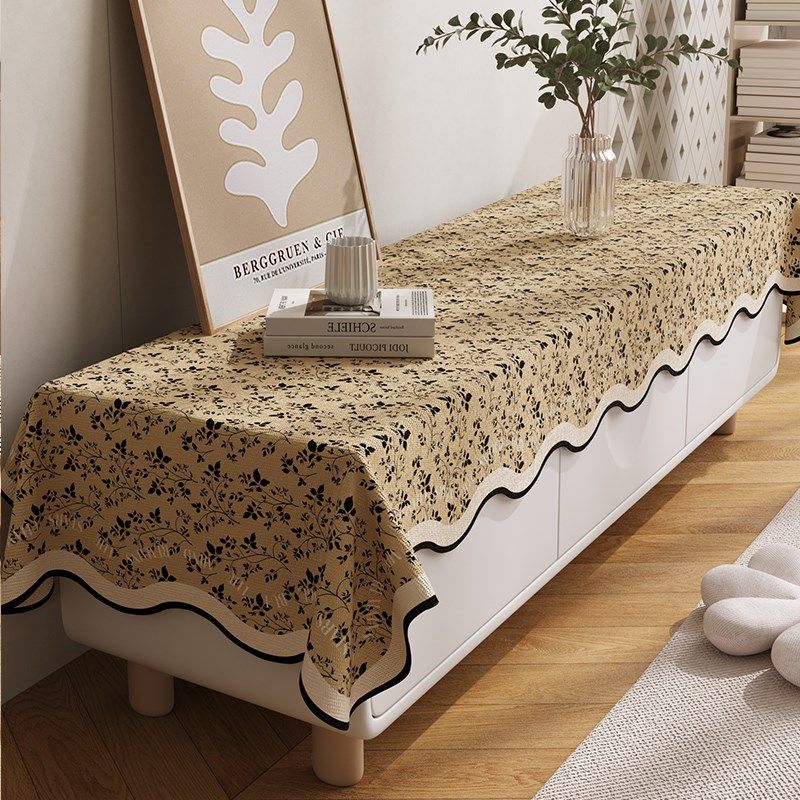 2025新款美式电视柜防尘盖布轻奢高级感遮灰罩茶几桌台面防尘台布,居家布艺,万能盖巾,淘宝优惠券,粉丝福利购,淘宝优惠卷