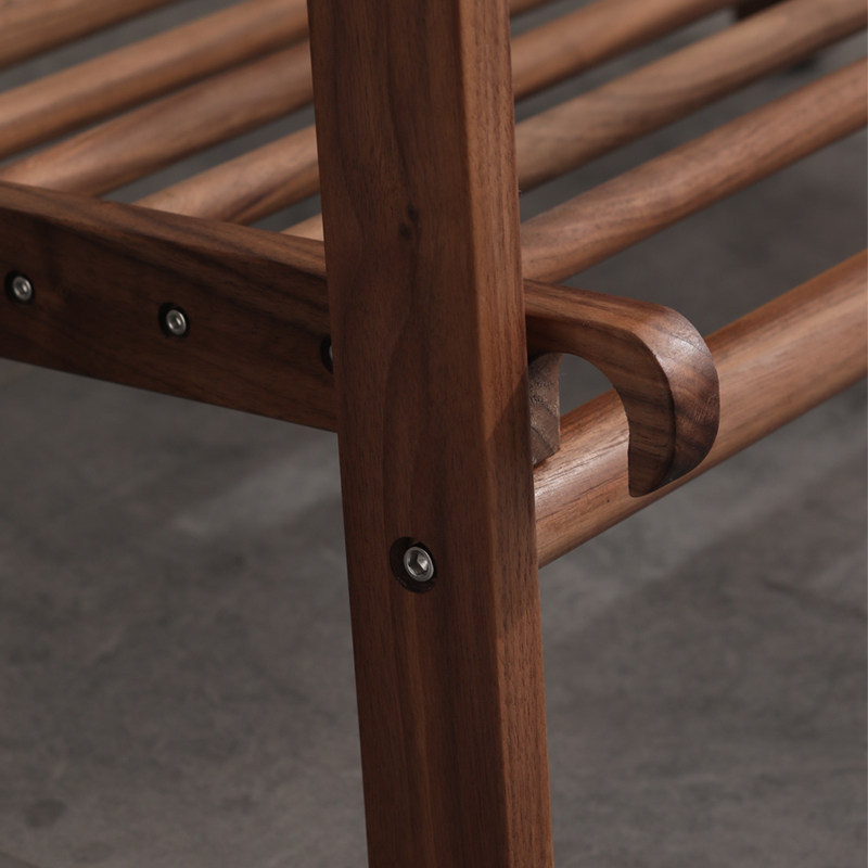 熙西木作北欧现代简约日式卧室客厅落地式家用实木挂衣架子衣帽架