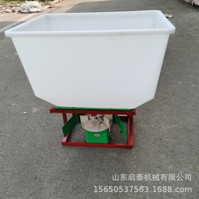 120KG前置施机 48V60V加厚桶撒播机 农用大功率水稻田撒机