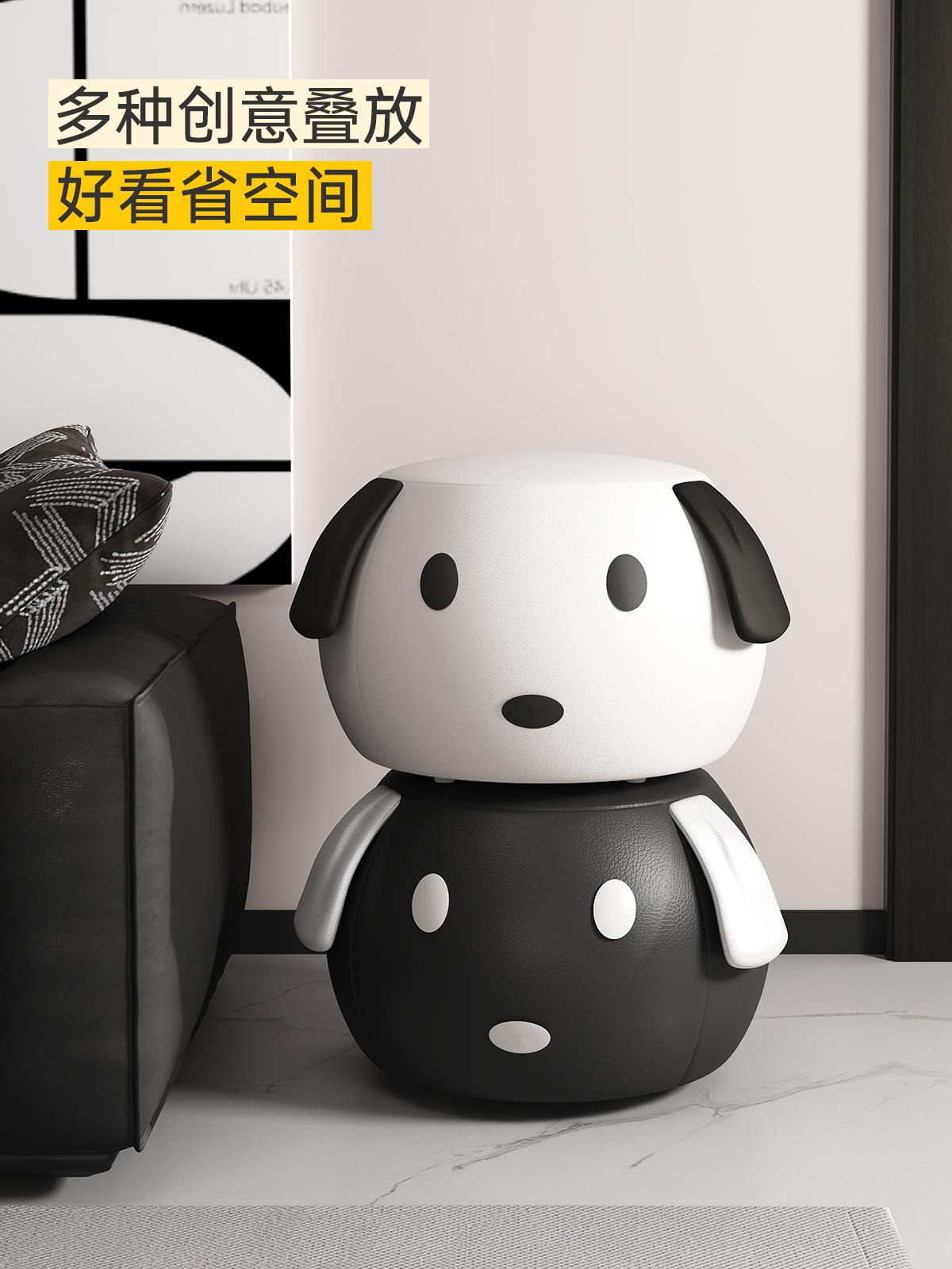 儿童小凳子家用矮凳可爱卡通小板凳客厅简约沙发凳换鞋凳坐墩圆凳