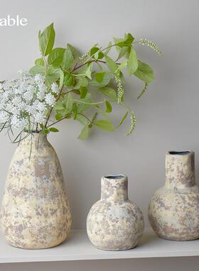 Hitable盘古花器陶瓷花瓶摆件客厅插花轻奢高级感陶罐餐桌创意