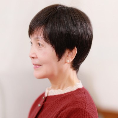 中老年假发女全头套真发自然老年人黑色短发化疗后光头假发套