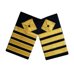 2021年海员肩章船长二副三幅肩牌大幅轮机长制服肩章厂家直销包邮