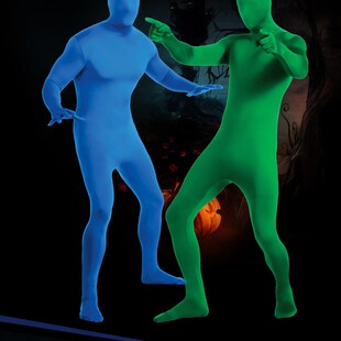 万圣节COS连体紧身衣成人隐身衣化妆舞会儿童舞台表演黑衣人服装