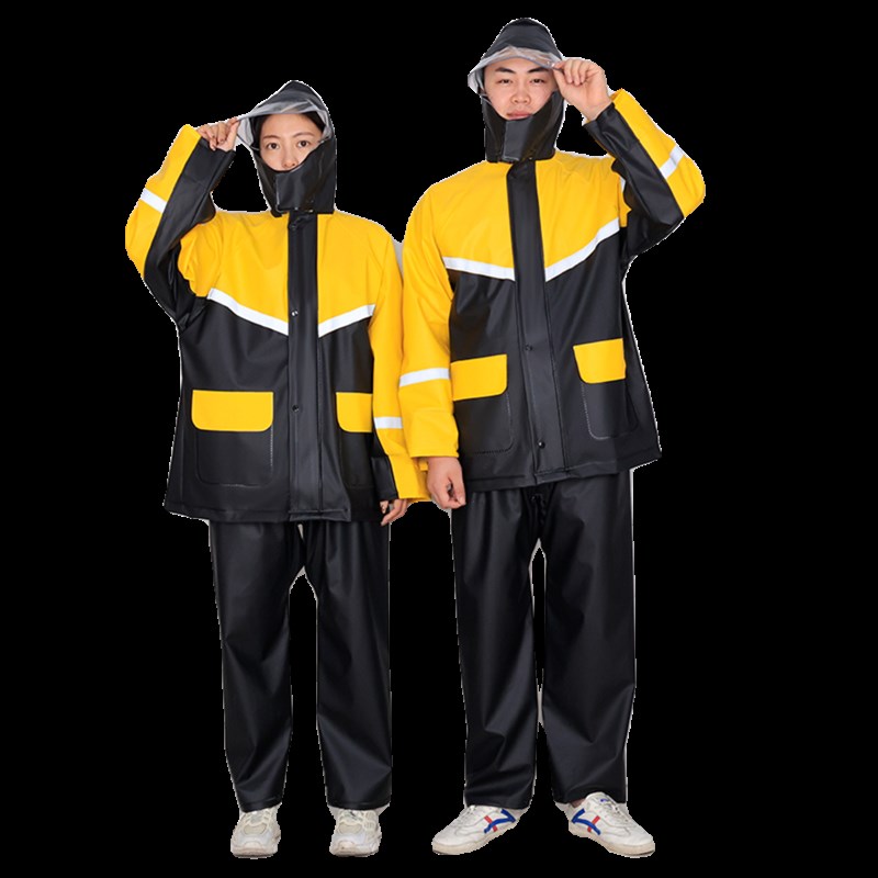 骑行服防暴雨雨衣雨裤加厚分体套装防风耐磨户外徒步外卖雨披劳保