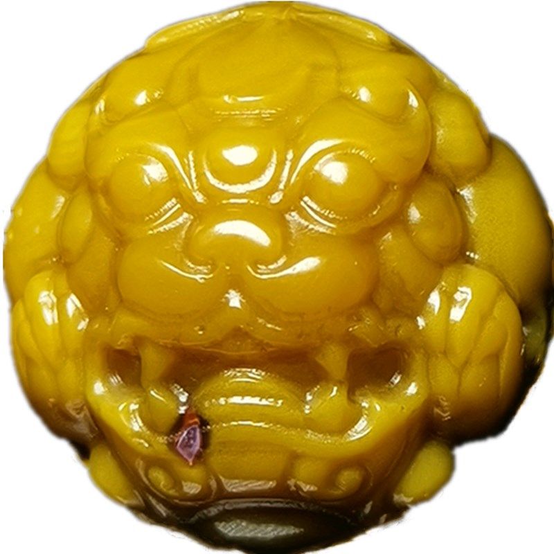 宣化战国红玛瑙圆珠貔貅龙珠瑞兽吊坠配饰手串配单珠雕件金刚新月