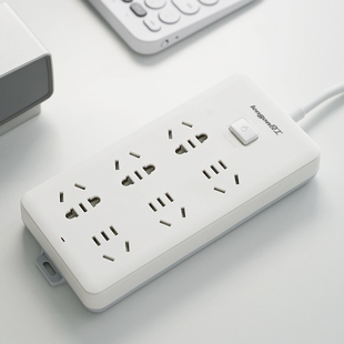 良工插板带线分控开关插排长线接线拖线板usb插座排插电板多孔位