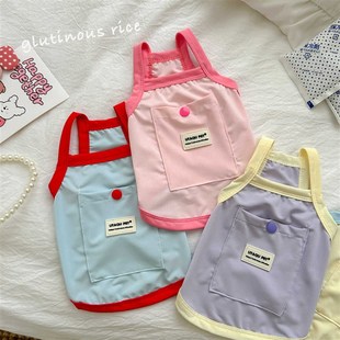 夏季降温凉凉衣狗狗衣服猫咪吊带小型犬防晒背心宠物比熊泰迪薄款