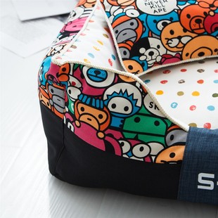 主子家 狗窝猫窝可拆洗 中小型犬泰迪夏季狗床狗垫四季通用宠物窝