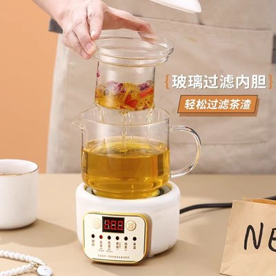 迷你养生壶炖煮一体办公室小型养生杯煮茶器2025新款纯玻璃烧水壶