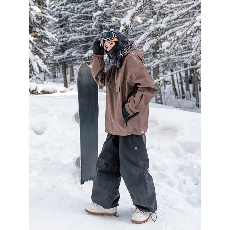 南恩单板滑雪服女款2023新款小众防水防风上衣秋冬季男款雪服