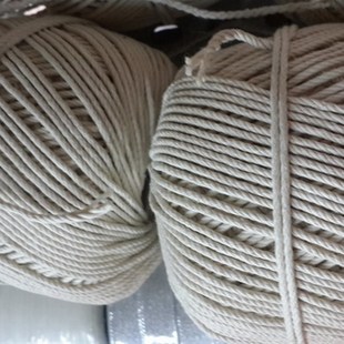 1-2mm四股蜡绳三股腊绳纯棉腊绳捆扎线绳上浆棉线装订蜡线90米