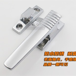 锌合金紧迫式烘箱门把手密封门拉手烤箱冷冻涂装机械平面压把锁