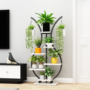 绿萝花架置物架阳台花架子落地式多层现代简约客厅室内多肉花盆架
