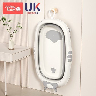 婴儿感温洗澡盆折叠家用初生新生幼儿浴盆可坐躺小孩用品宝宝浴桶