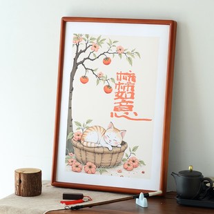 实木字画框空框装裱框8k4k相框挂墙定做定制a4a3十字绣海报框架