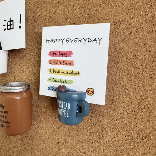 1个装不带卡片美式咖啡杯酒桶夹子图钉举牌照片墙展示毛毡板按钉