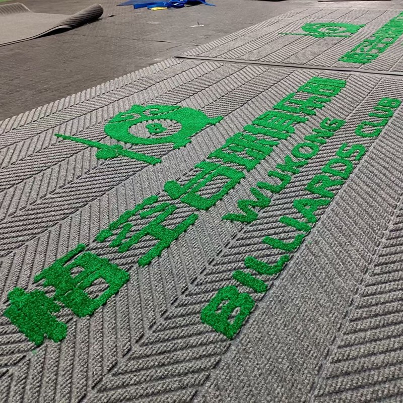 定制户外商用防滑地垫进门除尘刮泥防滑吸水脚垫门厅进门LOGO地垫