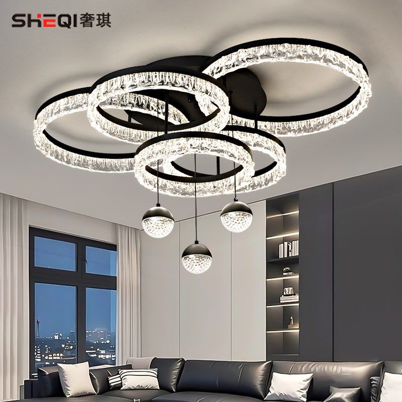 意式轻奢客厅主灯现代简约2025年新款高级感中山灯具全屋套餐组合,家装灯饰光源,客厅吸顶灯,淘宝优惠券,粉丝福利购,淘宝优惠卷